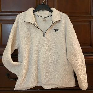 PINK- sherpa pull-over